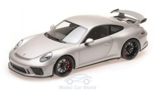 Miniature Porsche 991 GT3 1/18 Minichamps 911 () GT3 grise 2017 Porsche 991 GT3 1/18 Minichamps 911 () GT3 grise 2017 miniature
