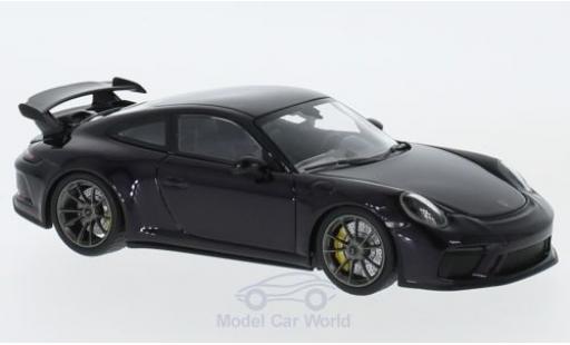 Miniature Porsche 991 GT3 1/43 Minichamps 911 ( II) GT3 metallise violetteee 2017 Porsche 991 GT3 1/43 Minichamps 911 ( II) GT3 metallise violetteee 2017 miniature