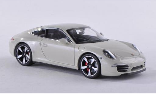 Porsche 991 1/43 Minichamps 911 () metallise blanche 2013 50 années miniature