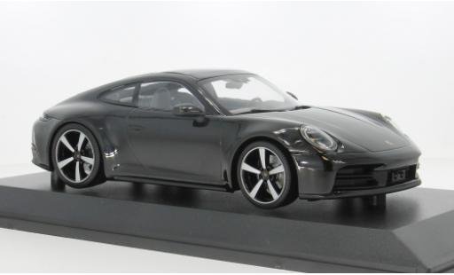 Porsche 992 1/18 Minichamps 911 (.2) Carrera Coupe noire 2024 1:18 miniature