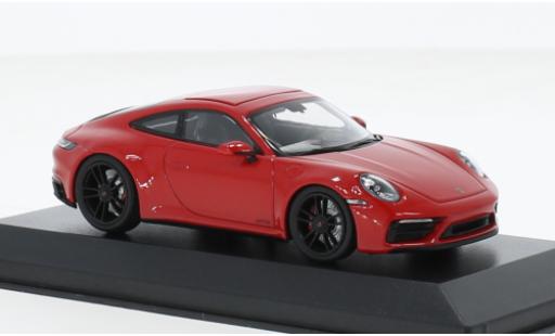 Porsche 992 GTS 1/43 Minichamps 911  Carrera 4 rouge 2019 1:43 miniature
