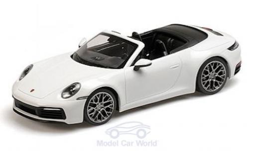 Miniature Porsche 992 4S 1/18 Minichamps 911 () Carrera 4S Cabriolet blanche 2019 Porsche 992 4S 1/18 Minichamps 911 () Carrera 4S Cabriolet blanche 2019 miniature