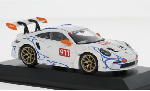 Porsche 992 GT3 R 1/43 Minichamps 911  S blanche/orange 2023 1:43 miniature