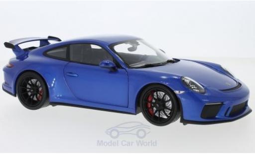 Miniature Porsche 991 GT3 1/18 Minichamps 911 (997.2) GT3 metallise bleue 2017 Porsche 991 GT3 1/18 Minichamps 911 (997.2) GT3 metallise bleue 2017 miniature