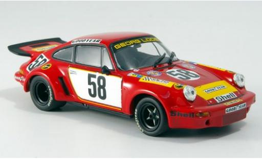 Miniature Porsche 930 RSR 1/43 Minichamps 911 Carrera RSR 3.0 No.58 Gelo Racing Team 24h Le Mans 1975 J.Fitzpatrick/G.van Lennep/M.Schurti sans Vitrine Porsche 930 RSR 1/43 Minichamps 911 Carrera RSR 3.0 No.58 Gelo Racing Team 24h Le Mans 1975 J.Fitzpatrick/G.van Lennep/M.Schurti sans Vitrine miniature