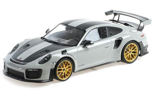 Miniature Porsche 991 GT2 RS 1/18 Minichamps 911 GT2 RS (.2) grise/carbon 2018 mit Weissach Paket und goldenen Magnesium Felgen Porsche 991 GT2 RS 1/18 Minichamps 911 GT2 RS (.2) grise/carbon 2018 mit Weissach Paket und goldenen Magnesium Felgen miniature