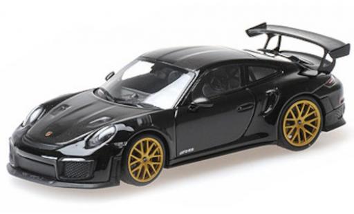Miniature Porsche 991 GT2 RS 1/43 Minichamps 911 GT2 RS (.2) noire/carbon 2018 Weissachpaket avec doré jantes Porsche 991 GT2 RS 1/43 Minichamps 911 GT2 RS (.2) noire/carbon 2018 Weissachpaket avec doré jantes miniature