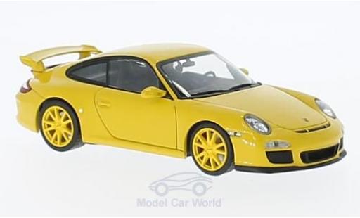 Miniature Porsche 997 GT3 1/43 Minichamps 911 GT3 jaune 2009 mit jauneen Felgen Porsche 997 GT3 1/43 Minichamps 911 GT3 jaune 2009 mit jauneen Felgen miniature