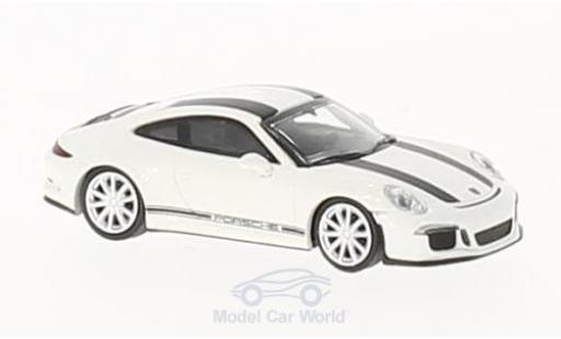 Miniature Porsche 991 R 1/87 Minichamps 911 R blanche/noire 2016 Porsche 991 R 1/87 Minichamps 911 R blanche/noire 2016 miniature