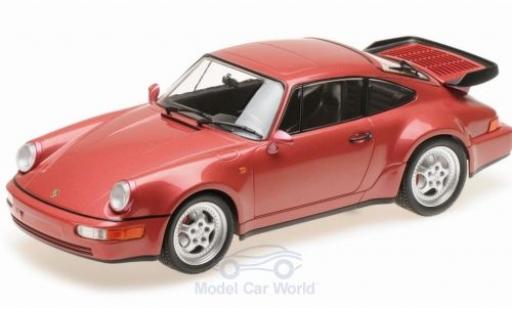 Miniature Porsche 964 Turbo 1/18 Minichamps 911 Turbo () metallise rouge 1990 Porsche 964 Turbo 1/18 Minichamps 911 Turbo () metallise rouge 1990 miniature