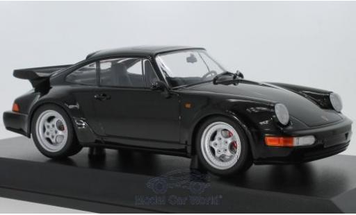 Miniature Porsche 964 Turbo 1/18 Minichamps 911 Turbo () noire 1990 Porsche 964 Turbo 1/18 Minichamps 911 Turbo () noire 1990 miniature