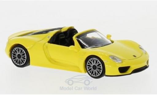 Miniature Porsche 918 1/87 Minichamps Spyder jaune 2015 Porsche 918 1/87 Minichamps Spyder jaune 2015 miniature
