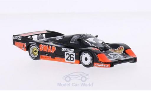 Miniature Porsche 956 1984 1/43 Minichamps L No.26 Swap Shop 24h Le Mans 1984 P.Henn/J.Rondeau/J.Paul Jr Porsche 956 1984 1/43 Minichamps L No.26 Swap Shop 24h Le Mans 1984 P.Henn/J.Rondeau/J.Paul Jr miniature