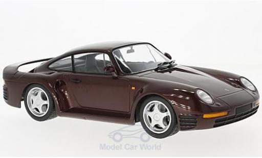 Miniature Porsche 959 1/18 Minichamps metallise rouge 1987 Porsche 959 1/18 Minichamps metallise rouge 1987 miniature