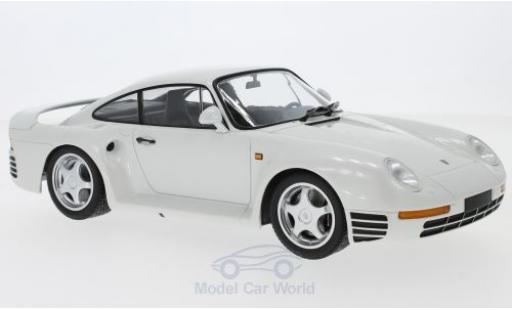 Miniature Porsche 959 1987 1/18 Minichamps metallise blanche 1987 Porsche 959 1987 1/18 Minichamps metallise blanche 1987 miniature