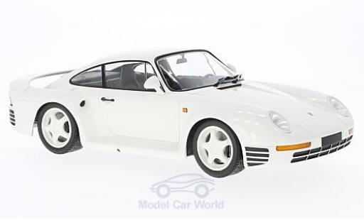 Miniature Porsche 959 1987 1/18 Minichamps blanche 1987 Porsche 959 1987 1/18 Minichamps blanche 1987 miniature