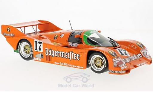 Miniature Porsche 962 1986 1/18 Minichamps C No.17 Brun Motorsport Jägermeister 1000 Km Spa 1986 T.Boutsen/F.Jelinski/W.Brun Porsche 962 1986 1/18 Minichamps C No.17 Brun Motorsport Jägermeister 1000 Km Spa 1986 T.Boutsen/F.Jelinski/W.Brun miniature