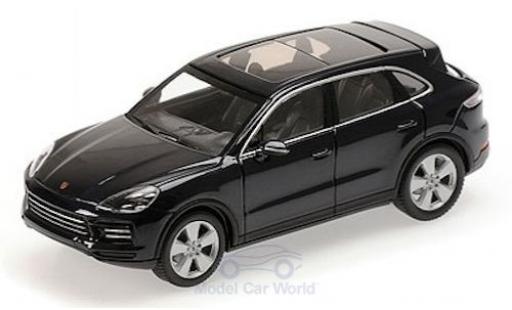 Porsche Cayenne 1/43 Minichamps metallise bleue 2017 miniature