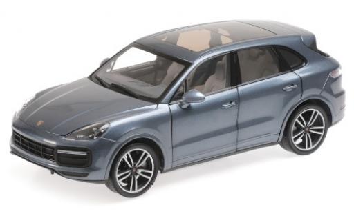 Miniature Porsche Cayenne Turbo S 1/18 Minichamps Turbo S metallise bleue 2017 Porsche Cayenne Turbo S 1/18 Minichamps Turbo S metallise bleue 2017 miniature