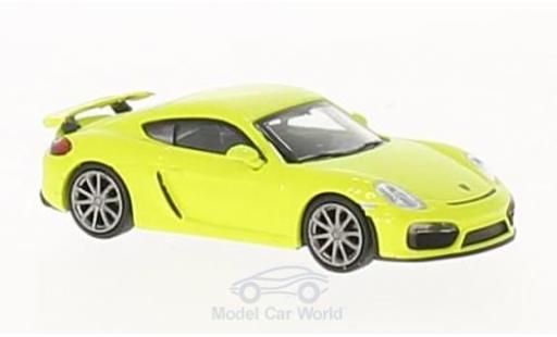 Miniature Porsche Cayman GT4 1/87 Minichamps GT4 verte 2016 Porsche Cayman GT4 1/87 Minichamps GT4 verte 2016 miniature