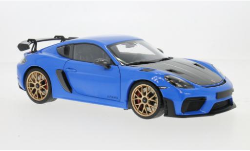 Miniature Porsche Cayman GT4 1/18 Minichamps RS bleue 2024 1:18 Porsche Cayman GT4 1/18 Minichamps RS bleue 2024 1:18 miniature