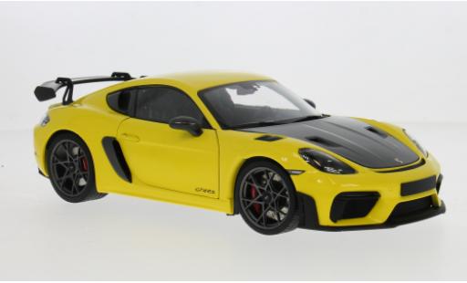 Porsche Cayman GT4 1/18 Minichamps RS jaune 2024 1:18 miniature