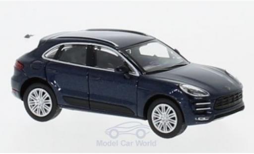 Miniature Porsche Macan Turbo 1/87 Minichamps Turbo metallise bleue 2013 Porsche Macan Turbo 1/87 Minichamps Turbo metallise bleue 2013 miniature