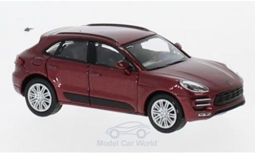 Miniature Porsche Macan Turbo 1/87 Minichamps Turbo metallise rouge 2013 Porsche Macan Turbo 1/87 Minichamps Turbo metallise rouge 2013 miniature