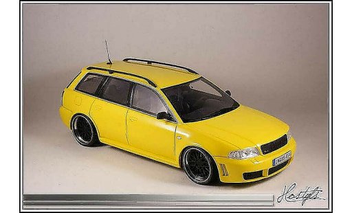 Audi RS4 avant 1/18 Ottomobile B5 noire and Yellow miniature