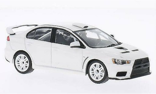 Mitsubishi Lancer Evolution X 1/43 IXO Evo 2011 Rally Spec blanche 2011 miniature