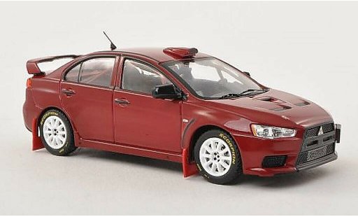 Mitsubishi Lancer Evolution X 1/43 IXO Evo Gr.N WRC Rally Edition rouge Plain Body Version 2007 miniature
