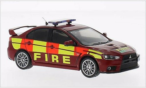 Mitsubishi Lancer Evolution X 1/43 IXO Evo RHD Pompiers 2011 miniature