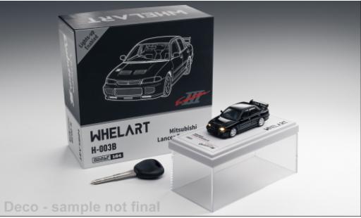 Mitsubishi Lancer 1/64 WhelArt Evolution III noire 1:64