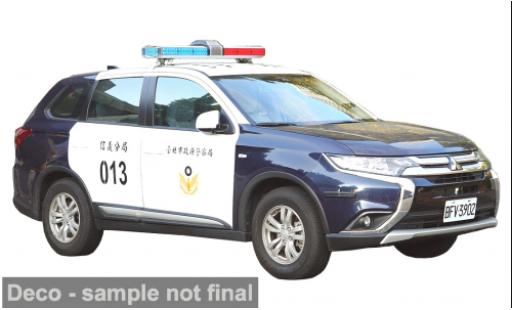 Mitsubishi Outlander 1/43 Vitesse 2019 Taipei City Police Department 1:43 miniature