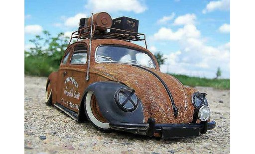 Volkswagen Kafer Rat Rod 1/18 Burago coccinelle kafer ratte miniature