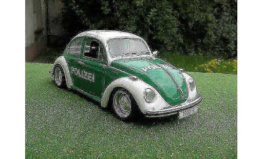 Volkswagen Kafer Base 1/18 Solido coxinelle police / police miniature