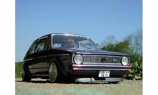 Volkswagen Golf GTI 1/18 Solido jantes Tramont german look miniature