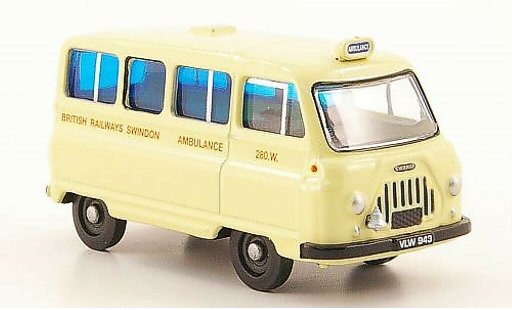Morris J2 Minibus 1/76 Oxford British Railways Ambulance miniature