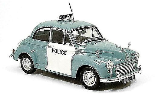 Morris Minor Base 1/18 Minichamps Police Police England 1959 miniature