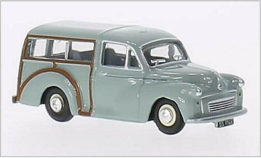 Morris Minor Traveller 1/76 Oxford grise/marron RHD miniature
