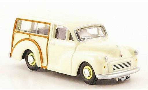 Morris Minor Traveller 1/76 Oxford blanche miniature