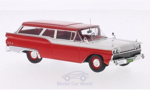 Miniature Ford Ranch Wagon 1/43 Motorhead rouge/blanche 1959 Ford Ranch Wagon 1/43 Motorhead rouge/blanche 1959 miniature
