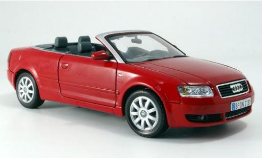 Miniature Audi A4 1/18 Motormax Cabriolet rouge 2004 Audi A4 1/18 Motormax Cabriolet rouge 2004 miniature