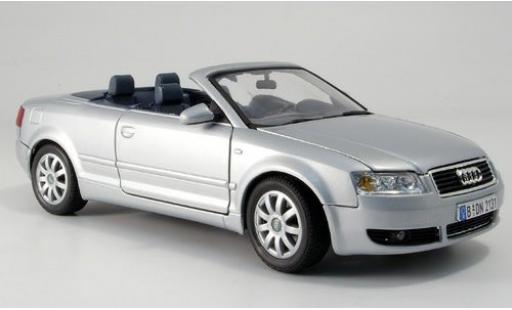 Audi A4 1/18 Motormax Cabriolet grise sans Vitrine miniature