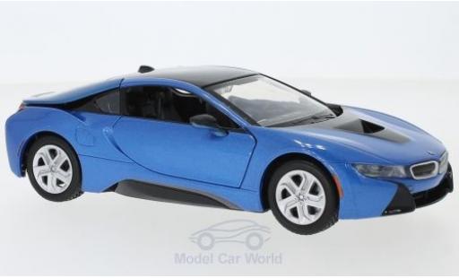 Miniature Bmw i8 1/24 Motormax metallise bleue 2018 Bmw i8 1/24 Motormax metallise bleue 2018 miniature