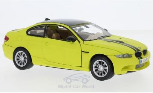 Miniature Bmw M3 1/24 Motormax Coupe matt-jaune/noire 2008 Bmw M3 1/24 Motormax Coupe matt-jaune/noire 2008 miniature