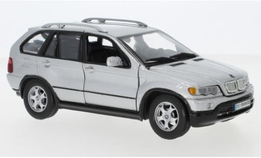 Miniature Bmw X5 1/24 Motormax (E53) grise Bmw X5 1/24 Motormax (E53) grise miniature