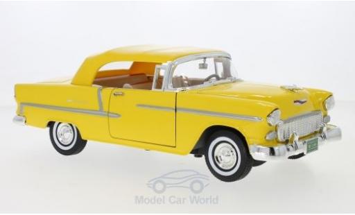 Miniature Chevrolet Bel Air 1/18 Motormax Cabriolet jaune 1955 Chevrolet Bel Air 1/18 Motormax Cabriolet jaune 1955 miniature