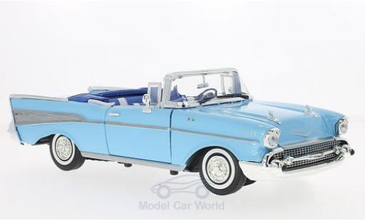 Miniature Chevrolet Bel Air 1957 1/18 Motormax Cabriolet bleue 1957 Chevrolet Bel Air 1957 1/18 Motormax Cabriolet bleue 1957 miniature
