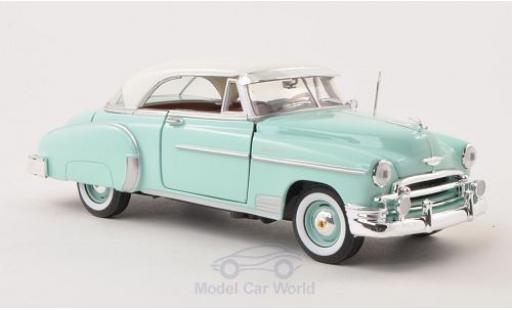 Chevrolet Bel Air 1/24 Motormax Hardtop türkis/blanche 1950 miniature